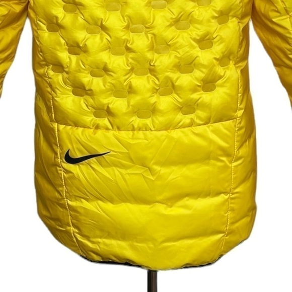Nike Sportswear Yellow Tech Pack Goose Down Filled Puffer Hooded Jacket - Picture 13 of 16